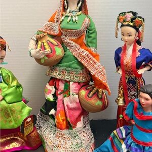 Colorful Traditional Dolls with Accessories